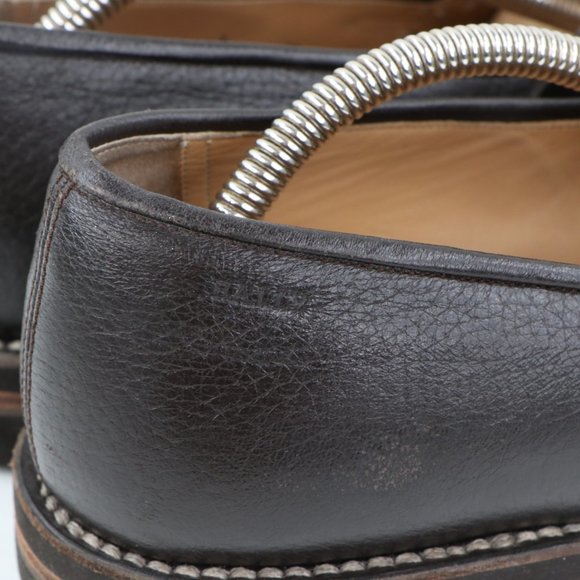 Bally Scribe Soft Calf Leather Penny Loafers Brown main image 10